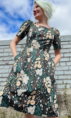 Winter Chippy Dress - Bellflower