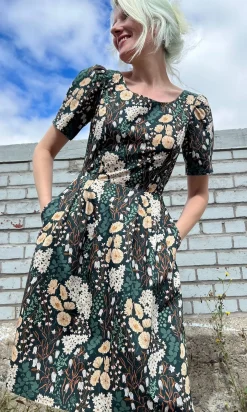 Winter Chippy Dress - Bellflower