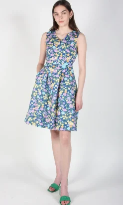 Wood Snipe Dress - Blue Meadow