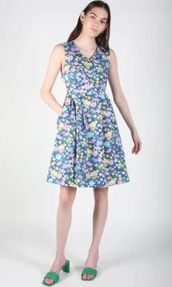 Wood Snipe Dress - Blue Meadow